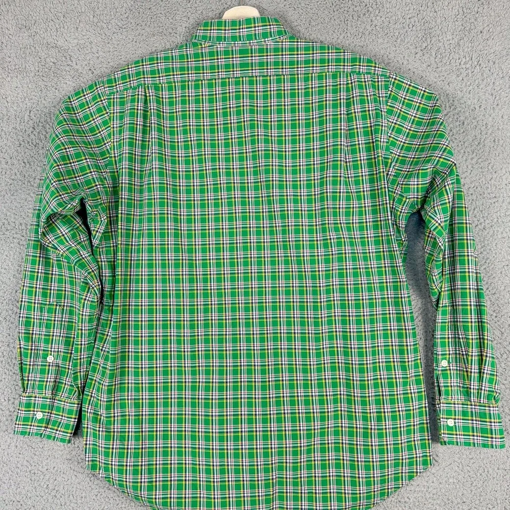 Polo Ralph Lauren Shirt Mens Large‎ Green Plaid Estate Sport Button Down Cotton